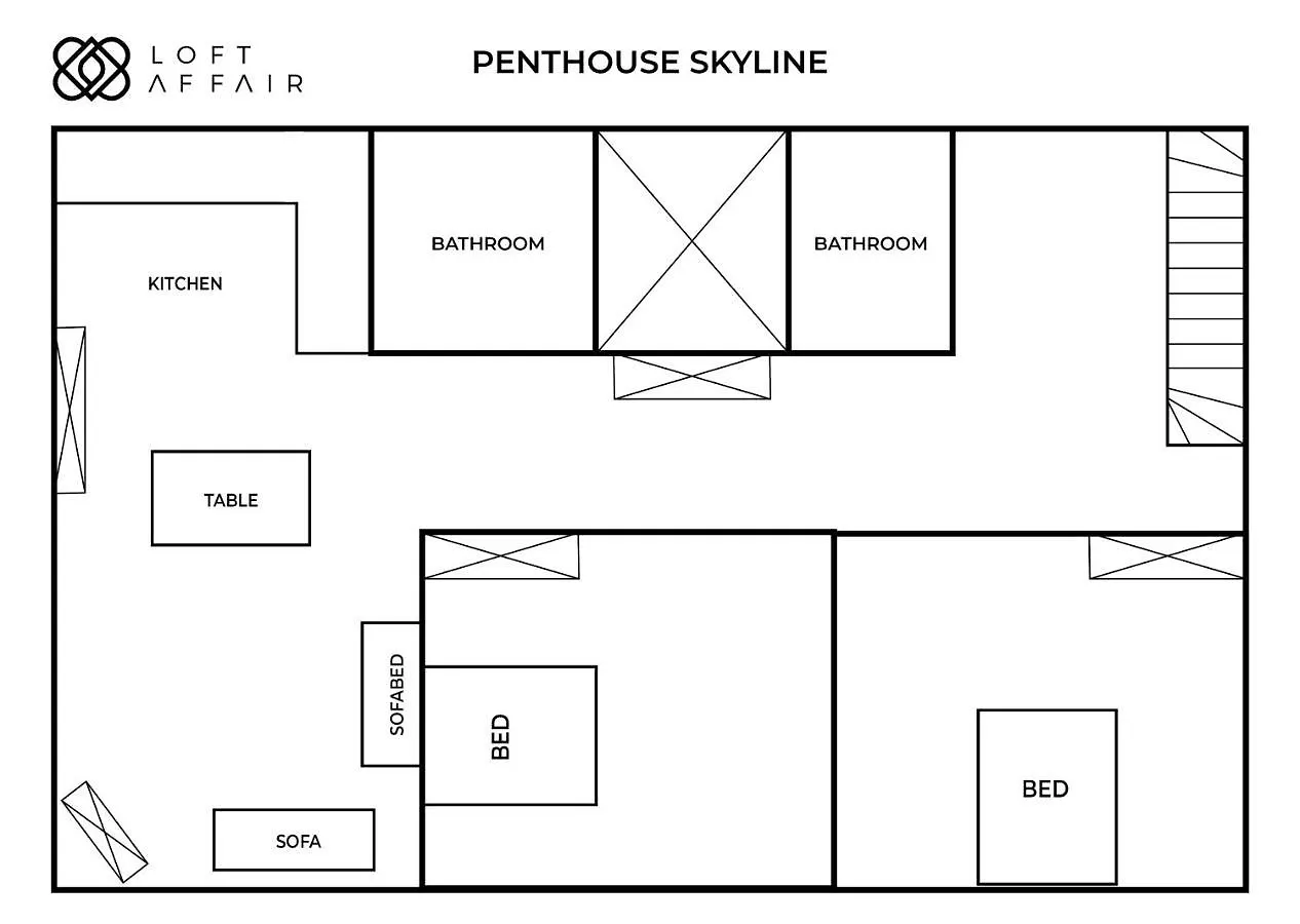 Apartament Penthouse Skyline - Loftaffair Kraków Polska